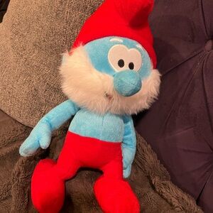 Vintage Papa Smurf Plush 16 Inch